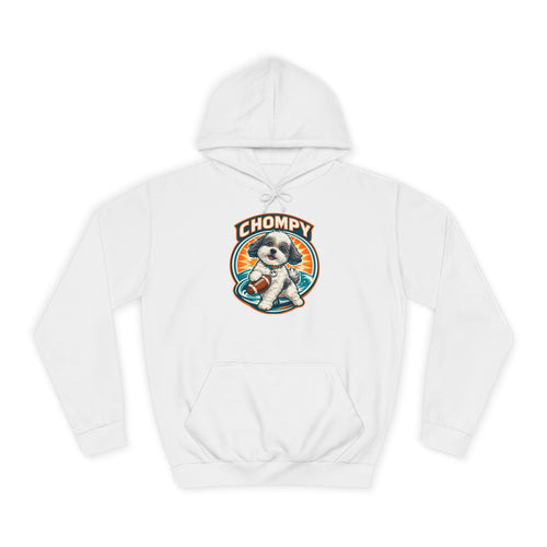 'Chompy' Football Cute Puppy Retro College Hoodie