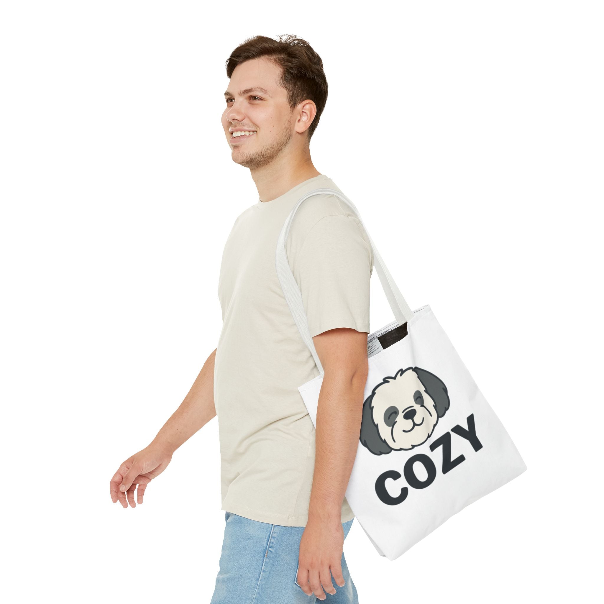 Cozy Shih Poo Tote Bag — Cute Shihpoo Dog Design