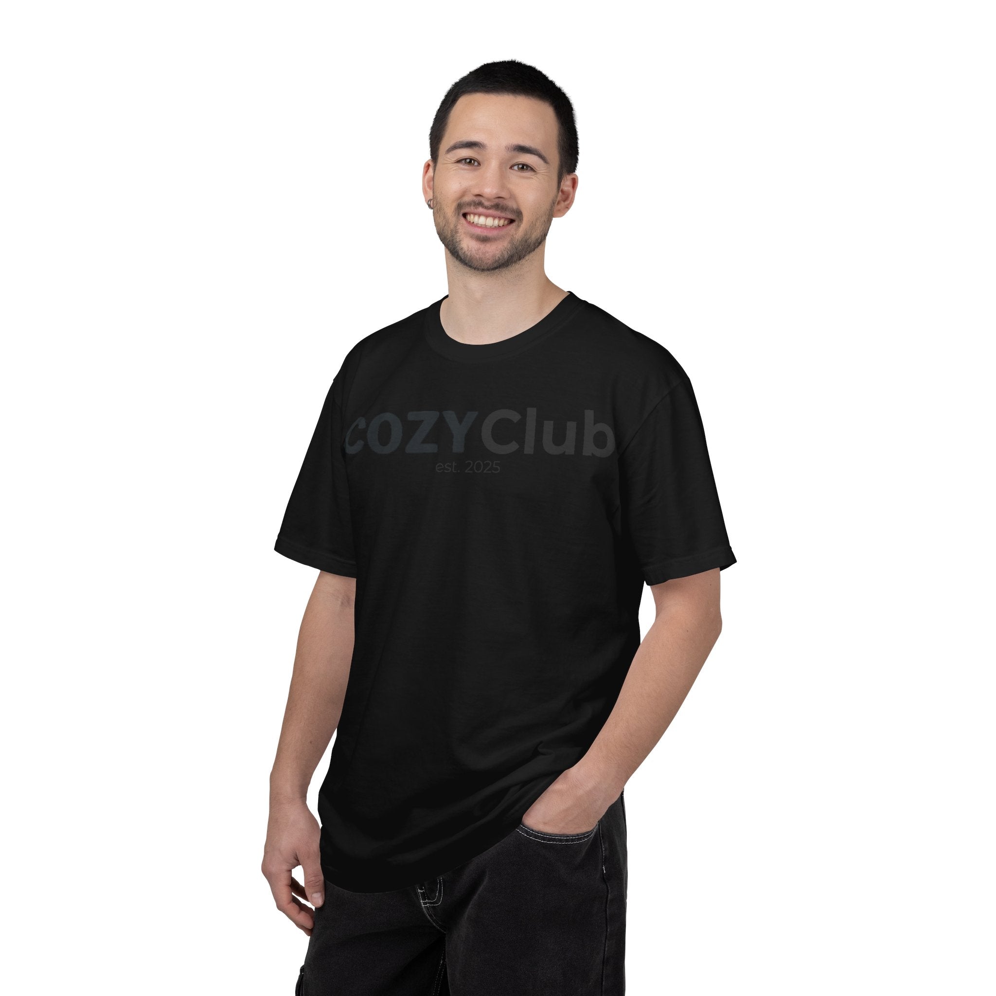 Cozy Club est. 2025 T-Shirt — Vintage Garment-Dyed Tee