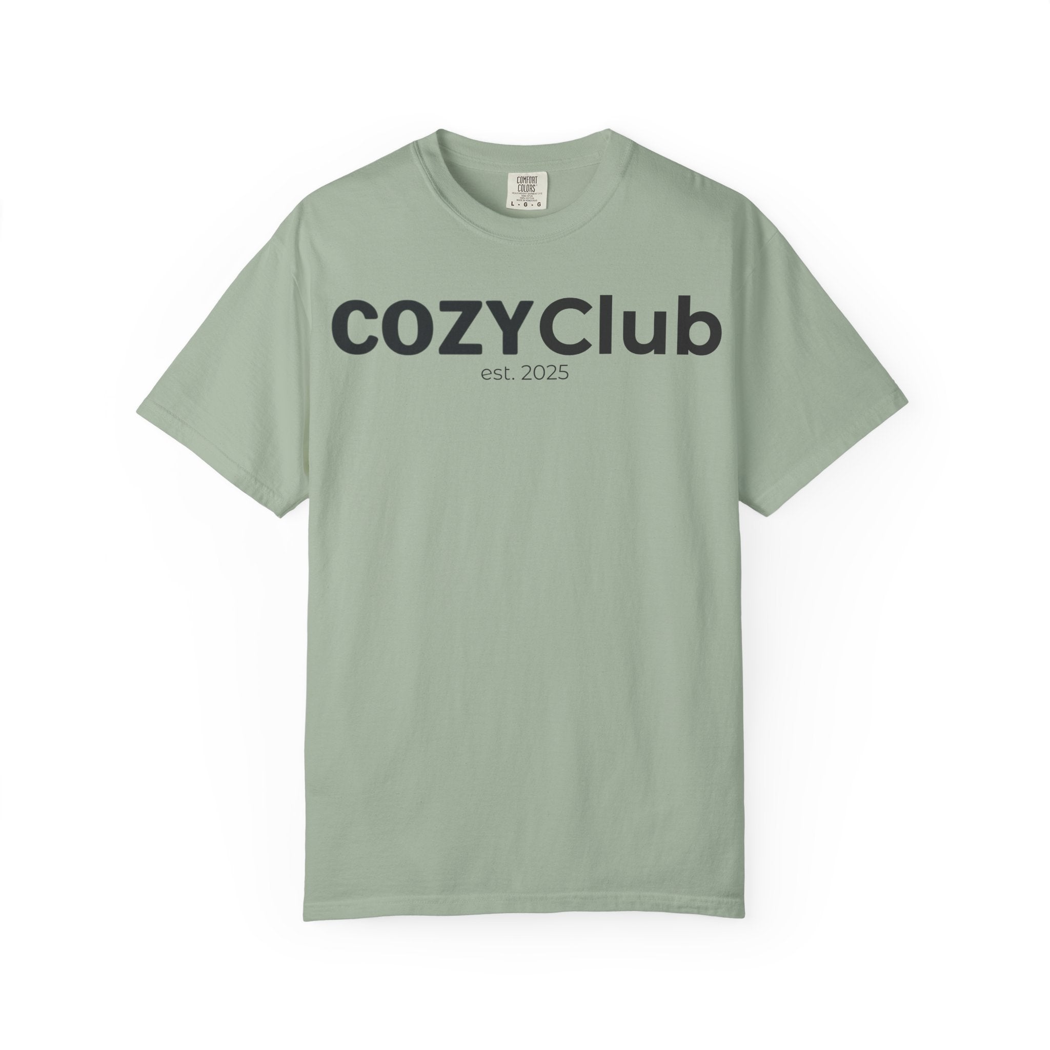 Cozy Club est. 2025 T-Shirt — Vintage Garment-Dyed Tee