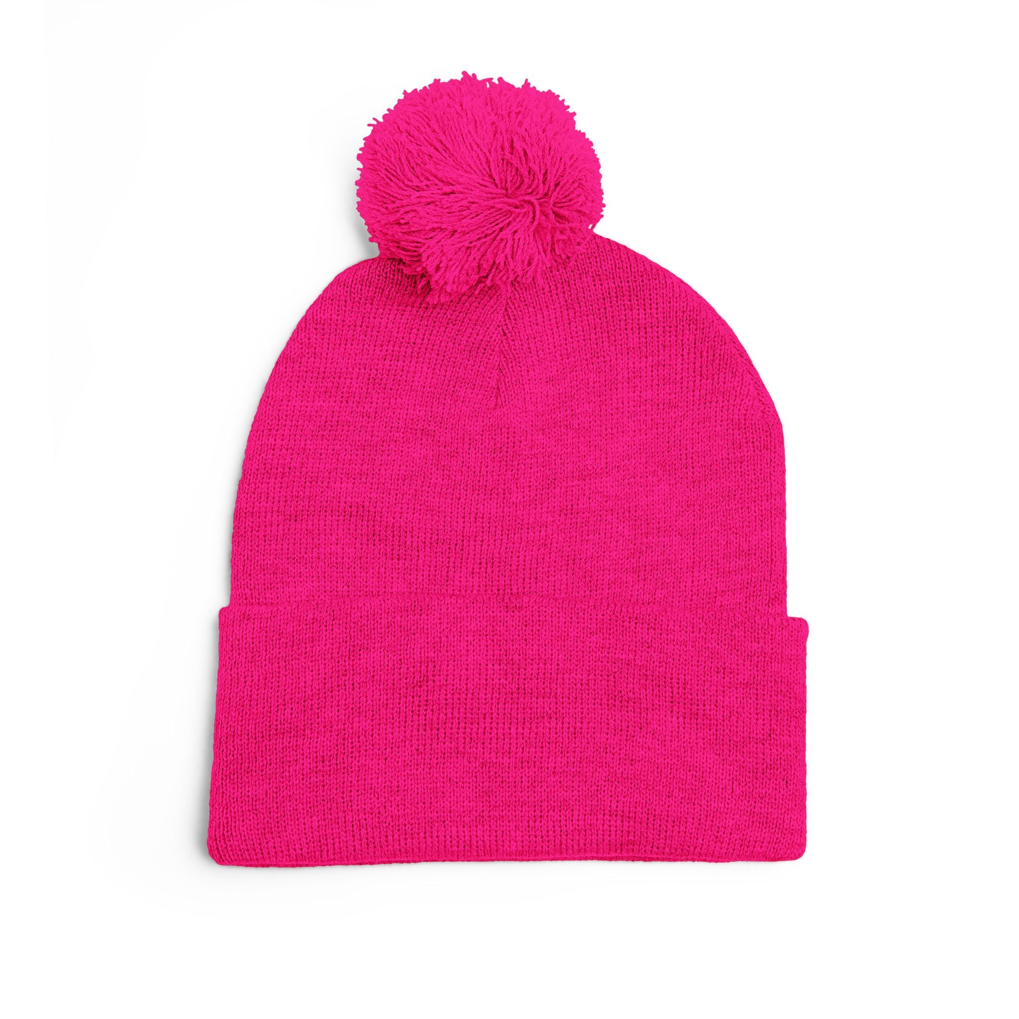 Cozy Shih-Poo Pom-Pom Knit Cap (Embroidery)