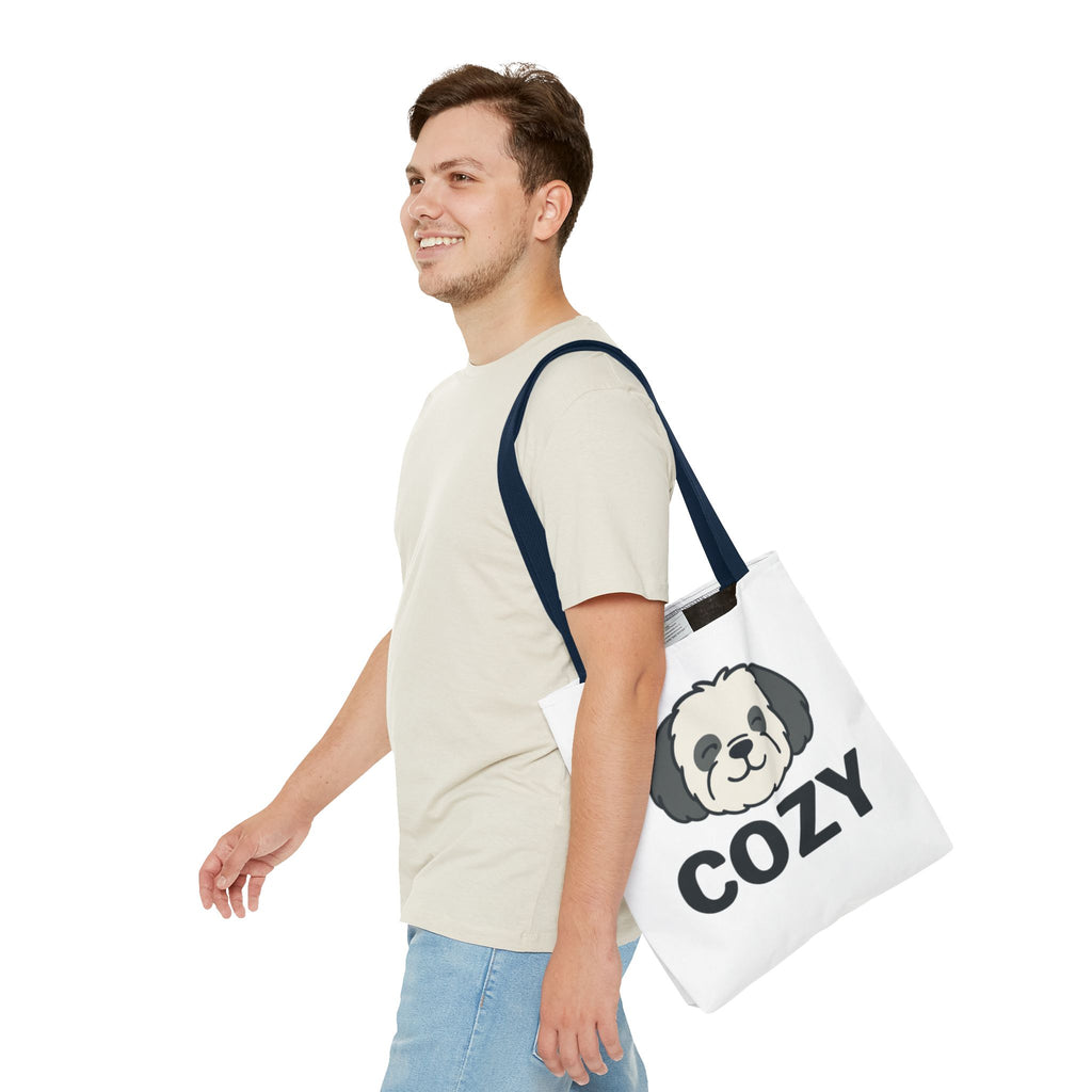 Cozy Shih Poo Tote Bag — Cute Shihpoo Dog Design