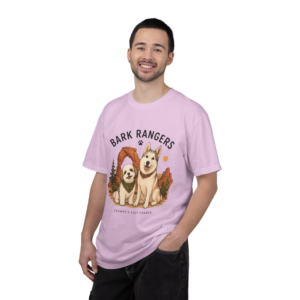 Chompy and Furriends ft. Boba: Bark Rangers T-Shirt — Cute Adventure Dog Graphic Tee