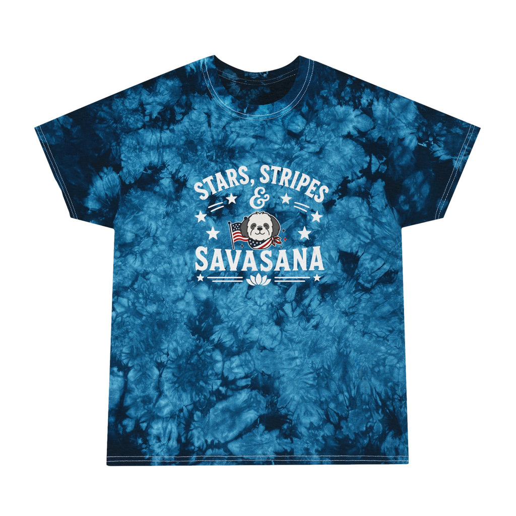 Stars stripes savasana Tie-Dye Tee for yoga