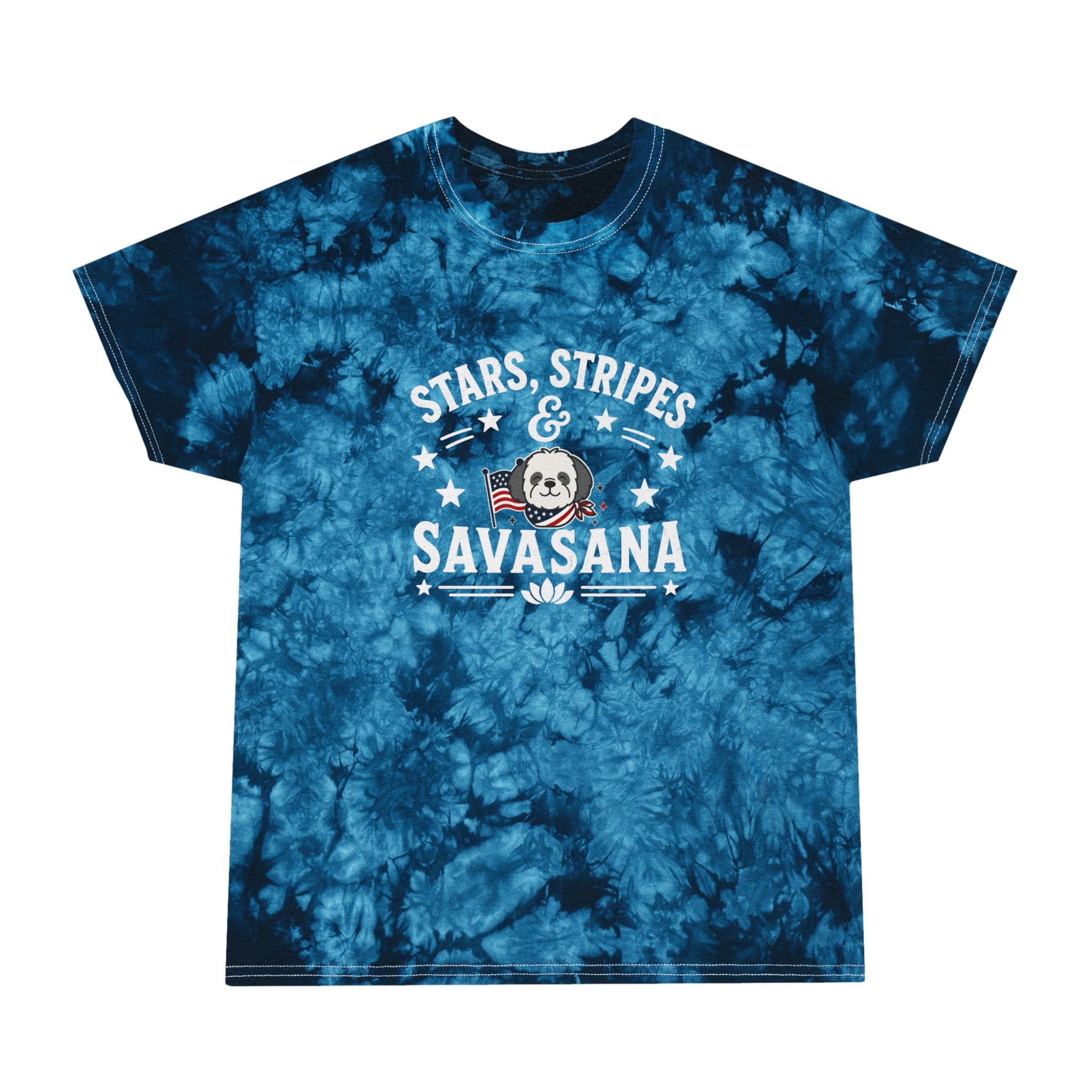Stars stripes savasana Tie-Dye Tee for yoga