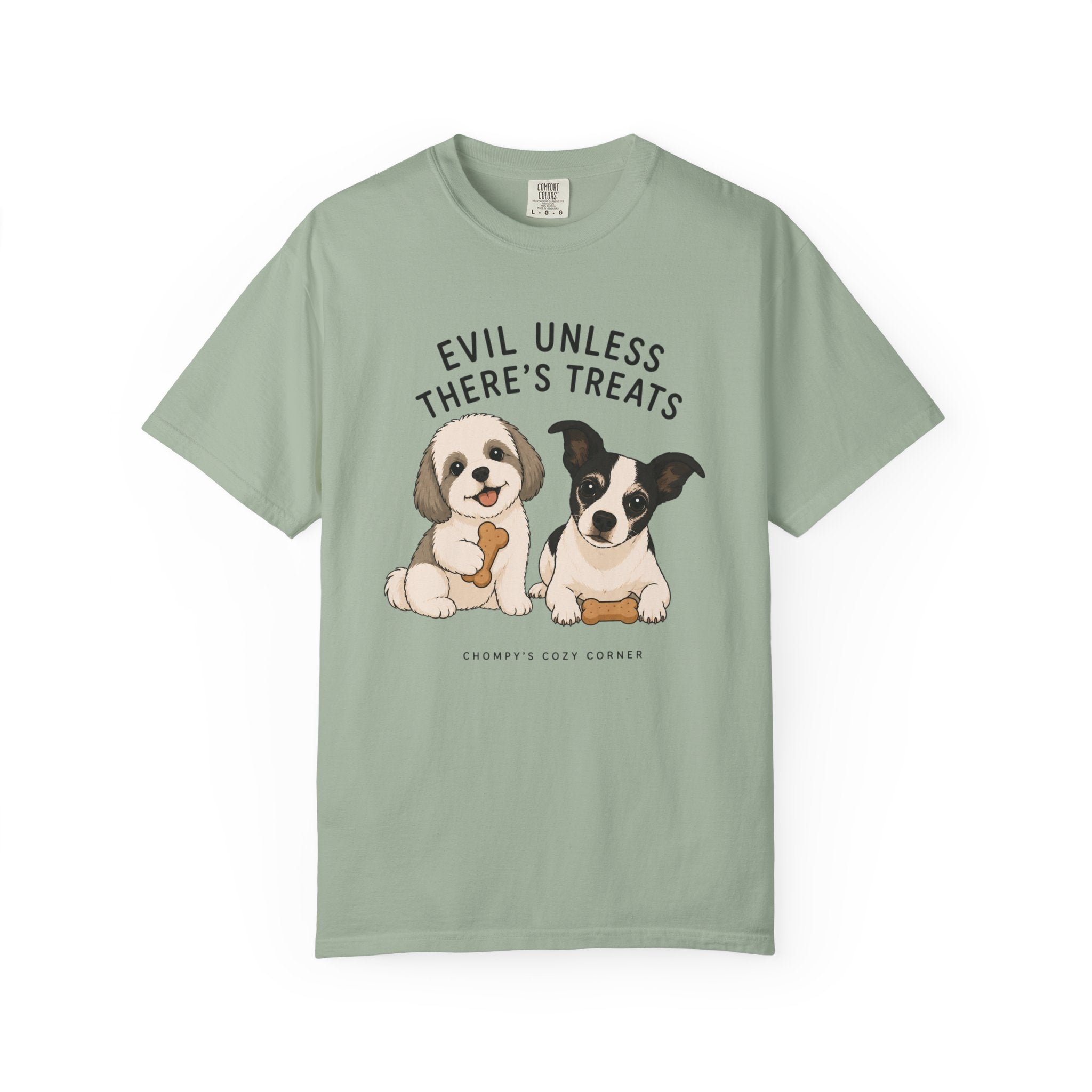 Chompy & Furriends ft. Wally: "Evil Unless There's Treats" Cute Puppy Graphic Tee