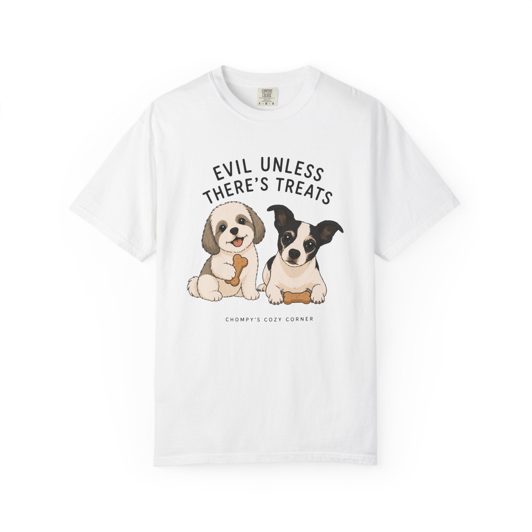 Chompy & Furriends ft. Wally: "Evil Unless There's Treats" Cute Puppy Graphic Tee
