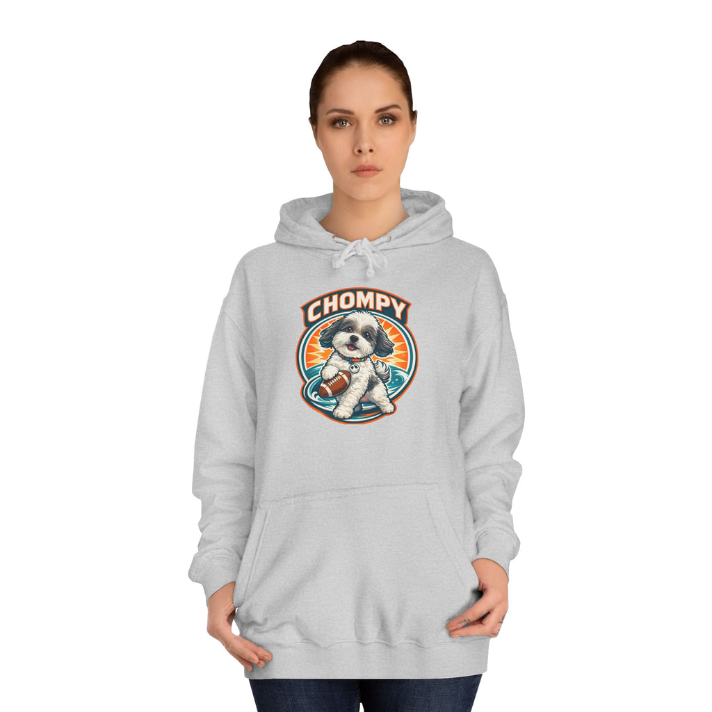 'Chompy' Football Cute Puppy Retro College Hoodie