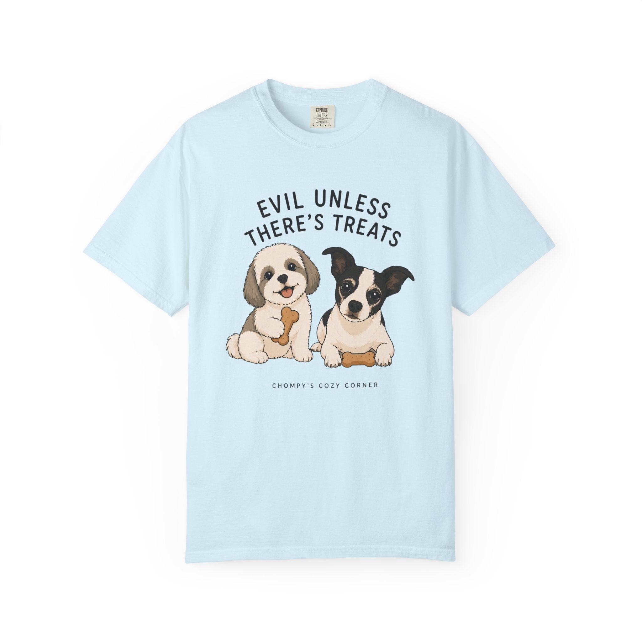 Chompy & Furriends ft. Wally: "Evil Unless There's Treats" Cute Puppy Graphic Tee