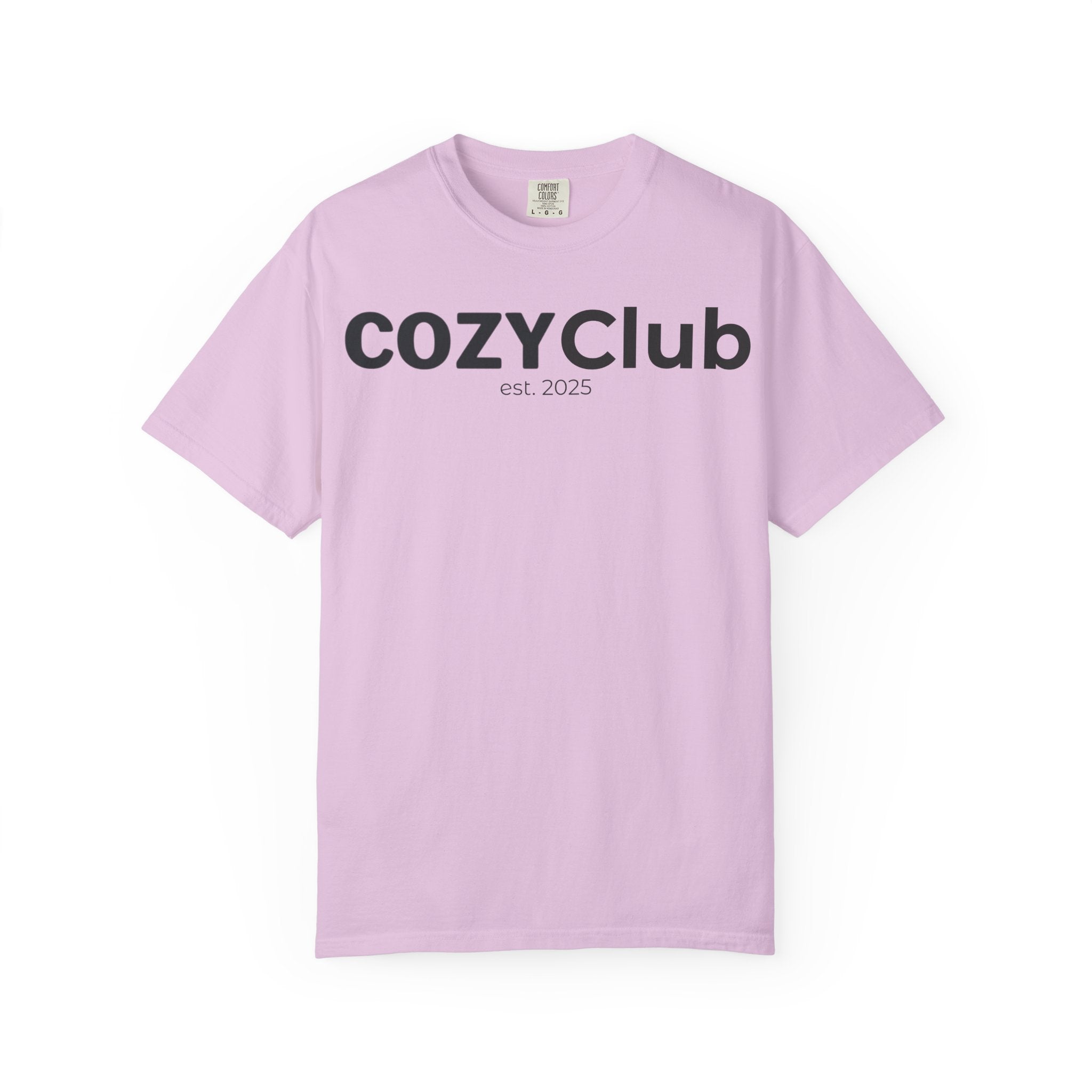 Cozy Club est. 2025 T-Shirt — Vintage Garment-Dyed Tee
