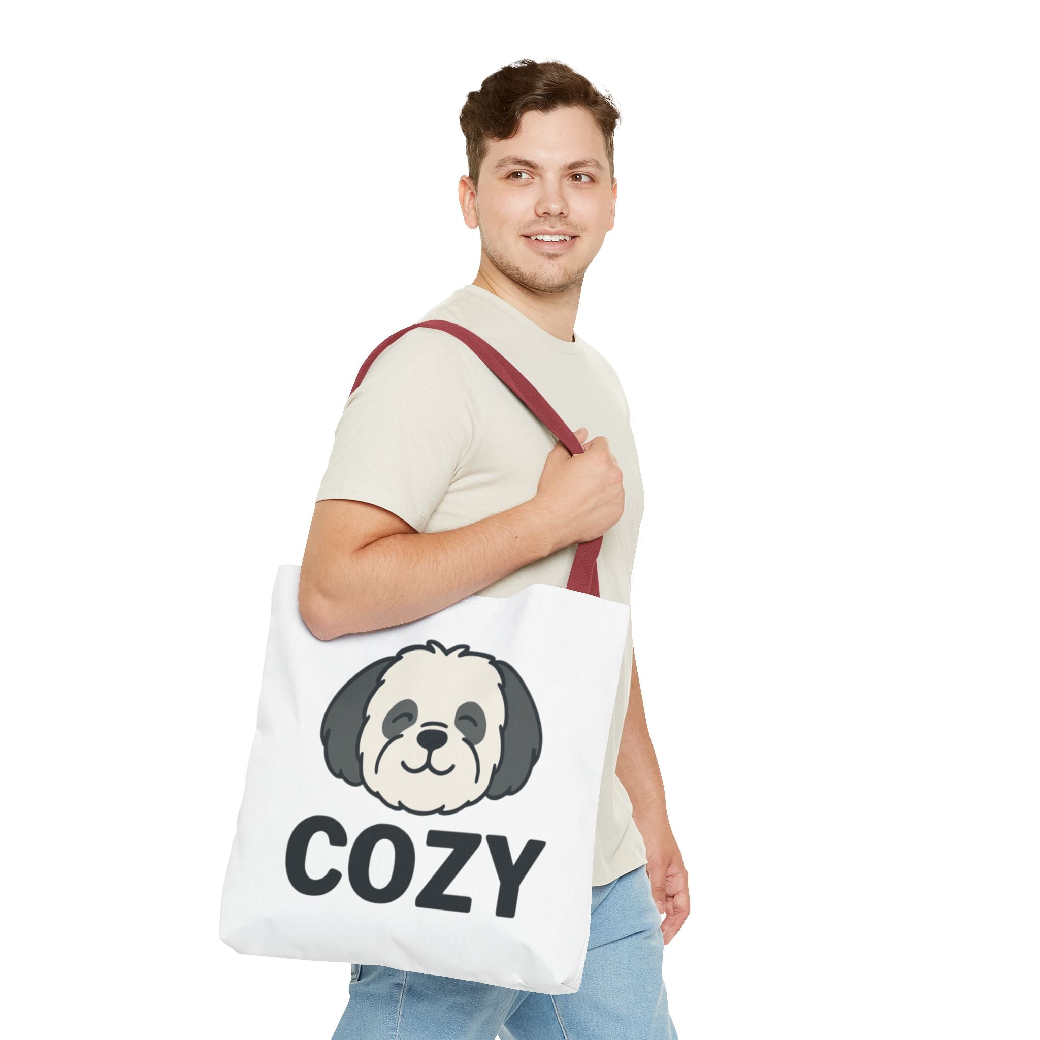 Cozy Shih Poo Tote Bag — Cute Shihpoo Dog Design
