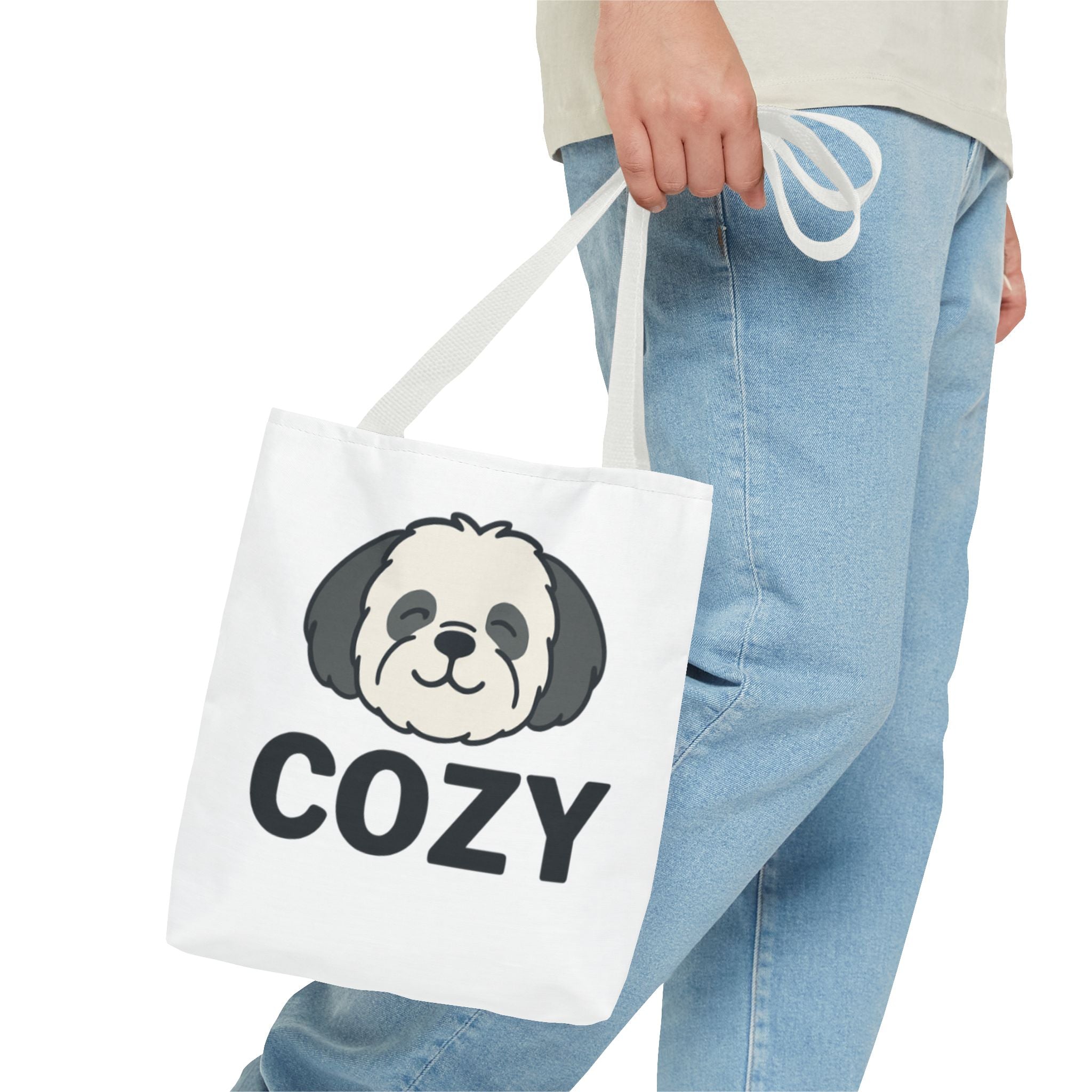 Cozy Shih Poo Tote Bag — Cute Shihpoo Dog Design