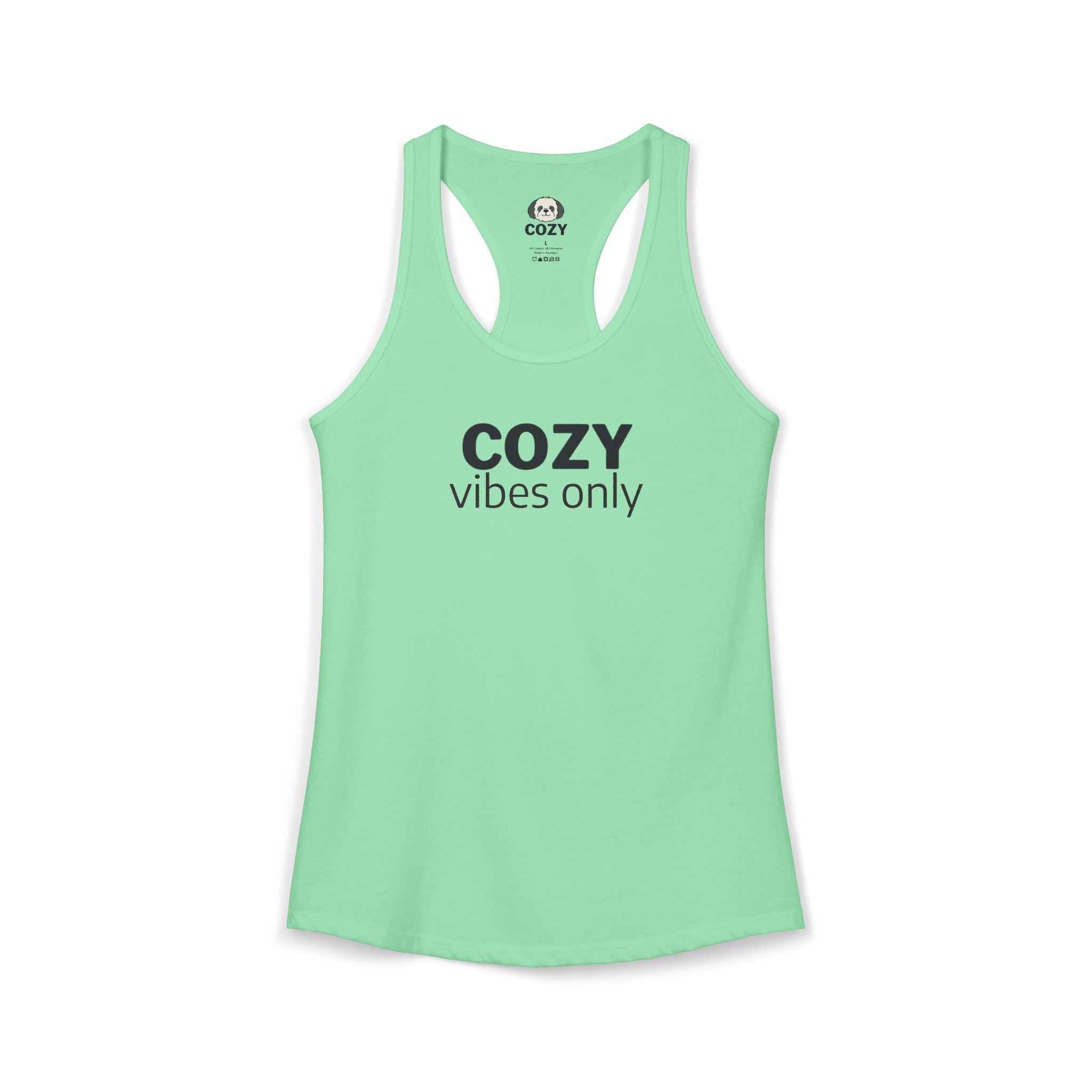 Cozy Vibes Only Racerback Tank — Women's Yoga Tank Top