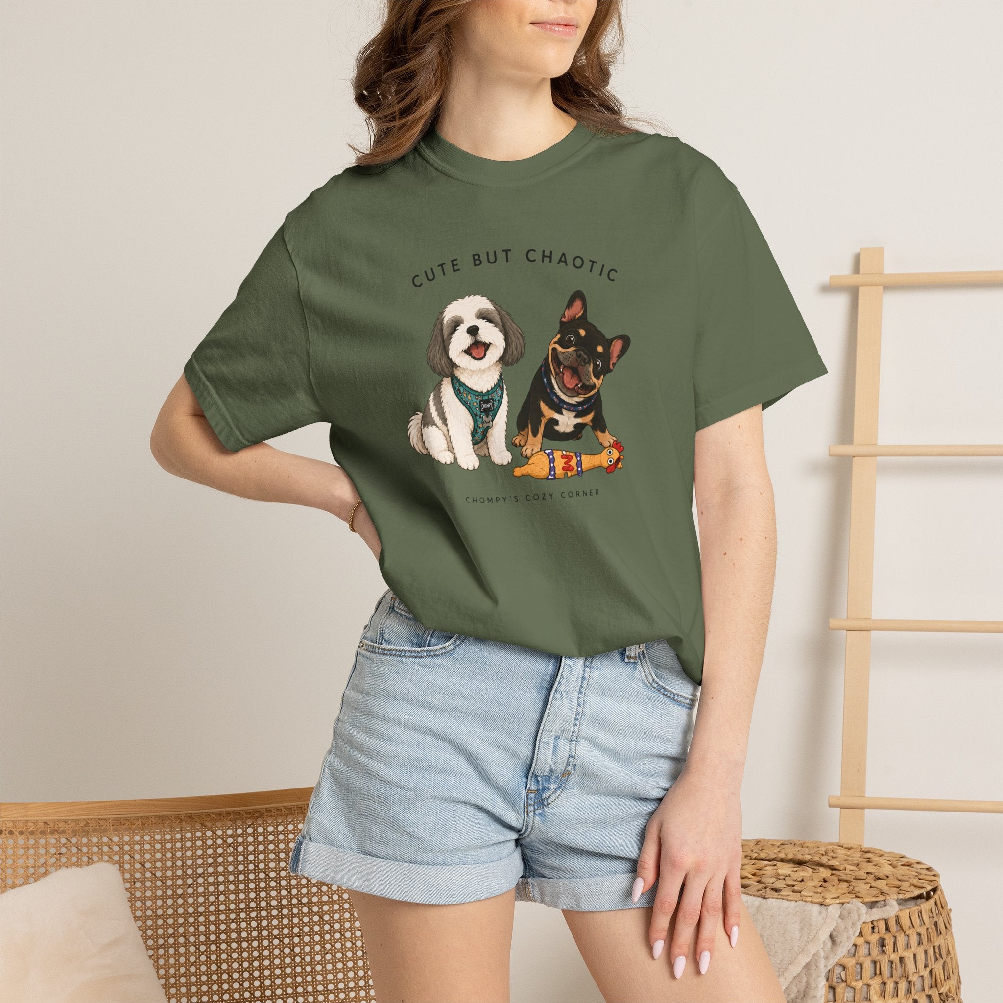 Chompy and Furriends ft. Cliffy: Cute But Chaotic Dogs T-Shirt