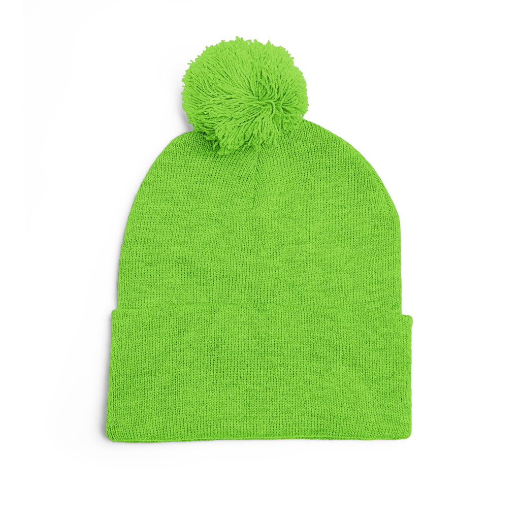 Cozy Shih-Poo Pom-Pom Knit Cap (Embroidery)
