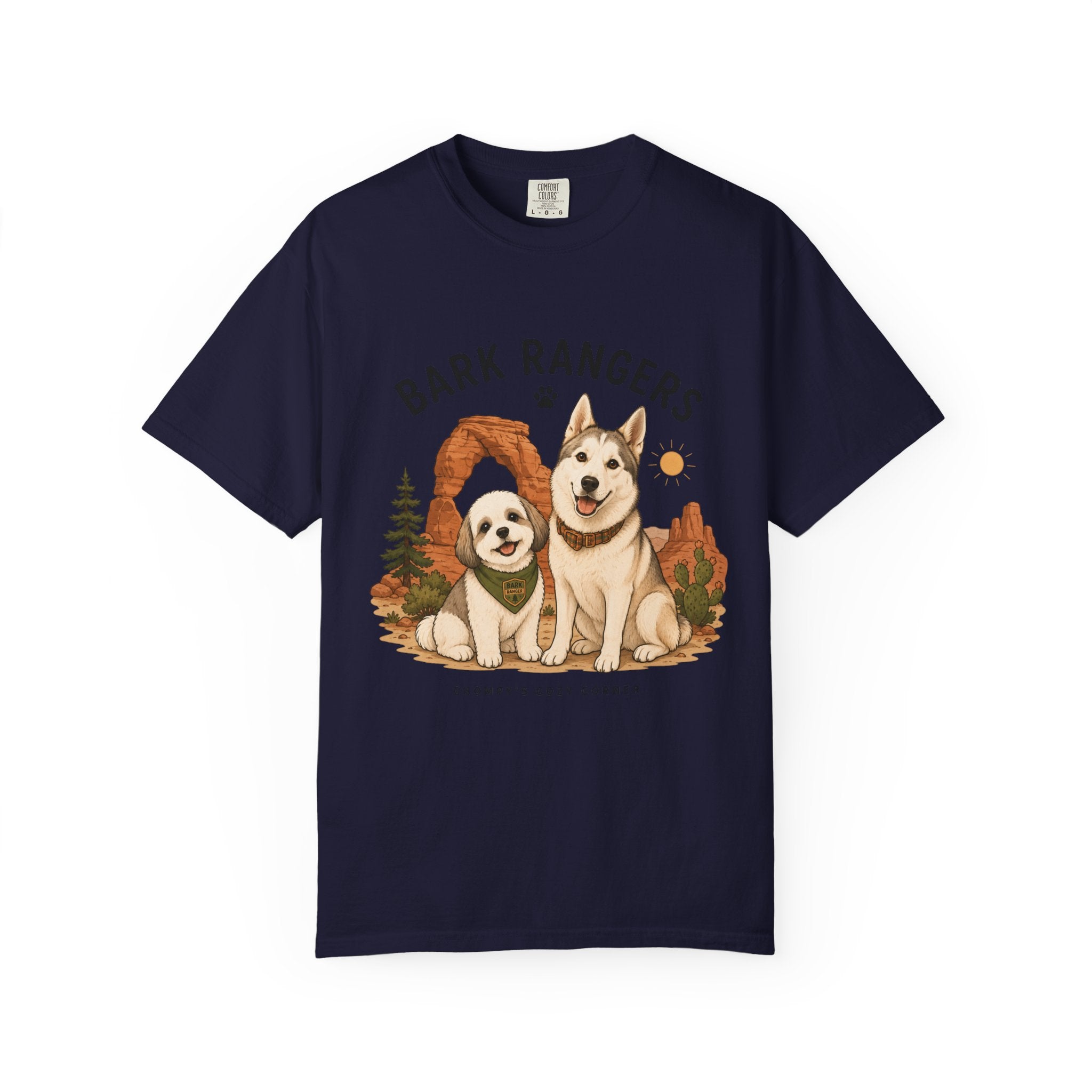 Chompy and Furriends ft. Boba: Bark Rangers T-Shirt — Cute Adventure Dog Graphic Tee