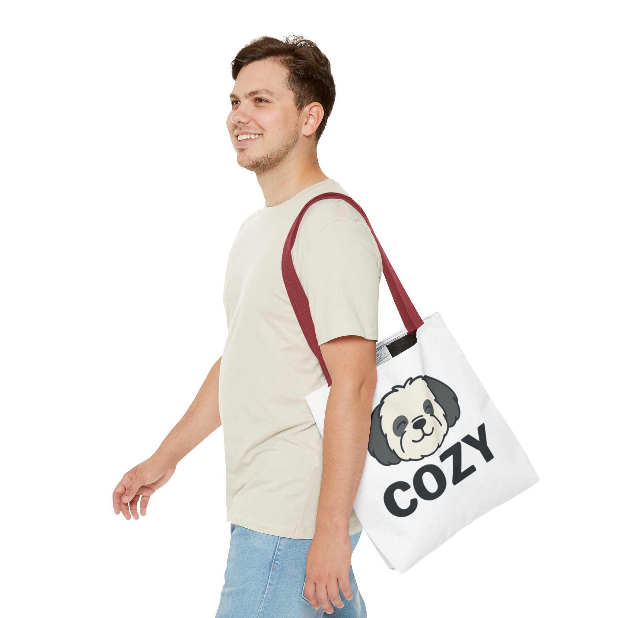 Cozy Shih Poo Tote Bag — Cute Shihpoo Dog Design