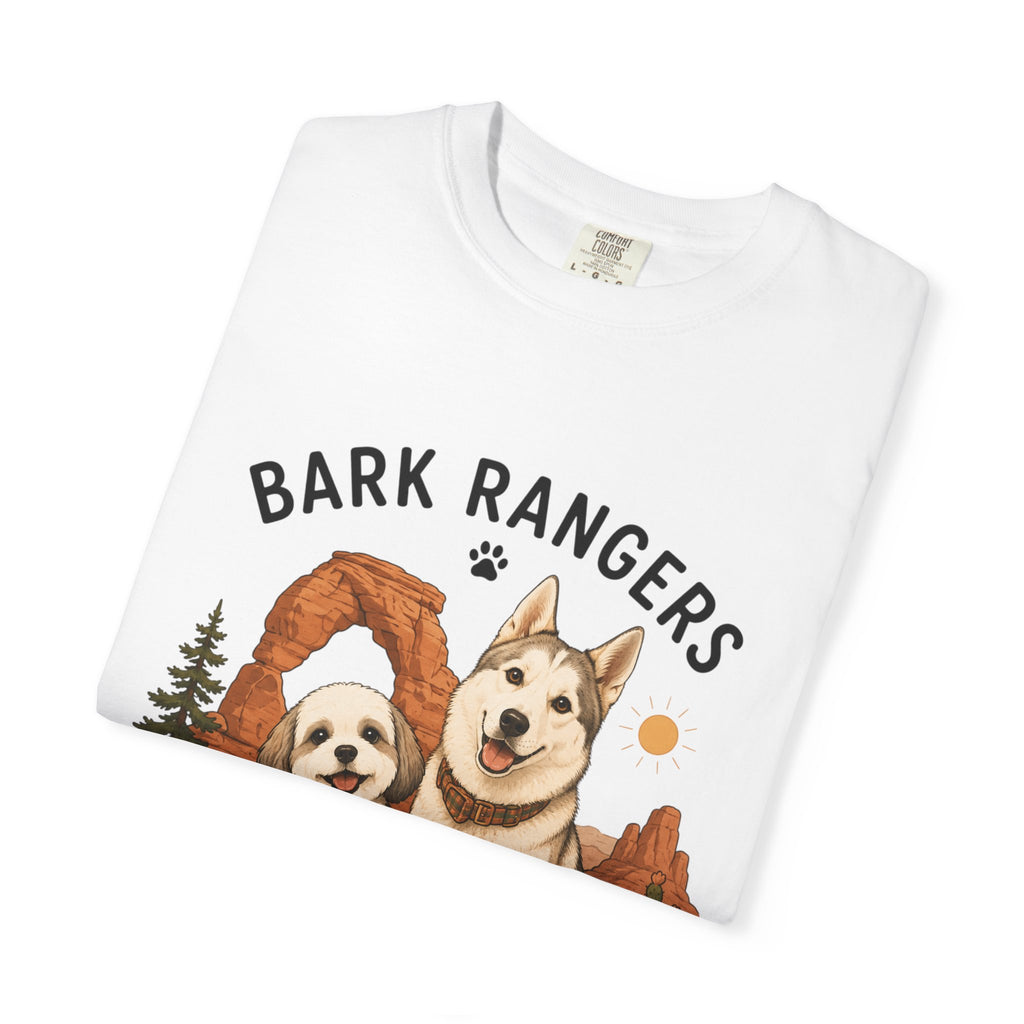 Chompy and Furriends ft. Boba: Bark Rangers T-Shirt — Cute Adventure Dog Graphic Tee