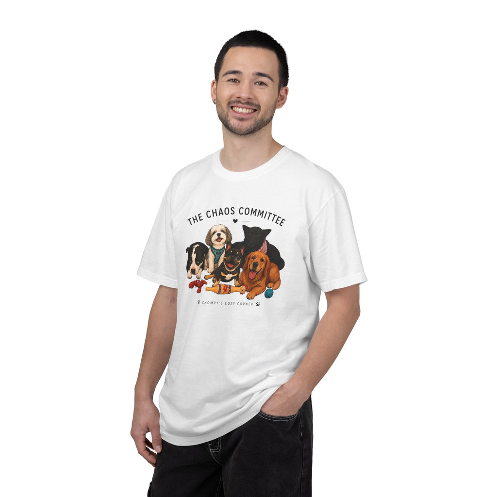 Chompy & Furriends ft. Fenlons: The Chaos Committee T-Shirt — Cute Pack of Dogs Graphic Tee