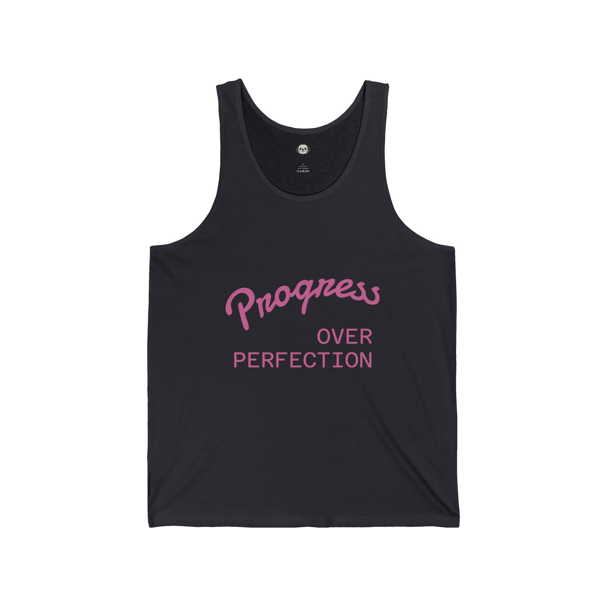 Progress Over Perfection Pink Tank Top