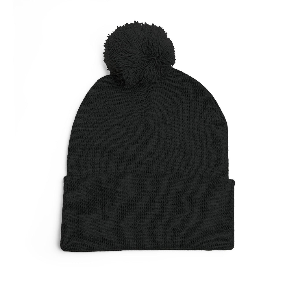 Cozy Shih-Poo Pom-Pom Knit Cap (Embroidery)