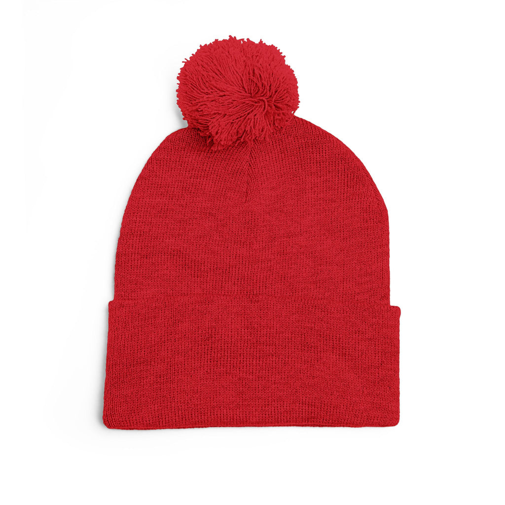 Cozy Shih-Poo Pom-Pom Knit Cap (Embroidery)
