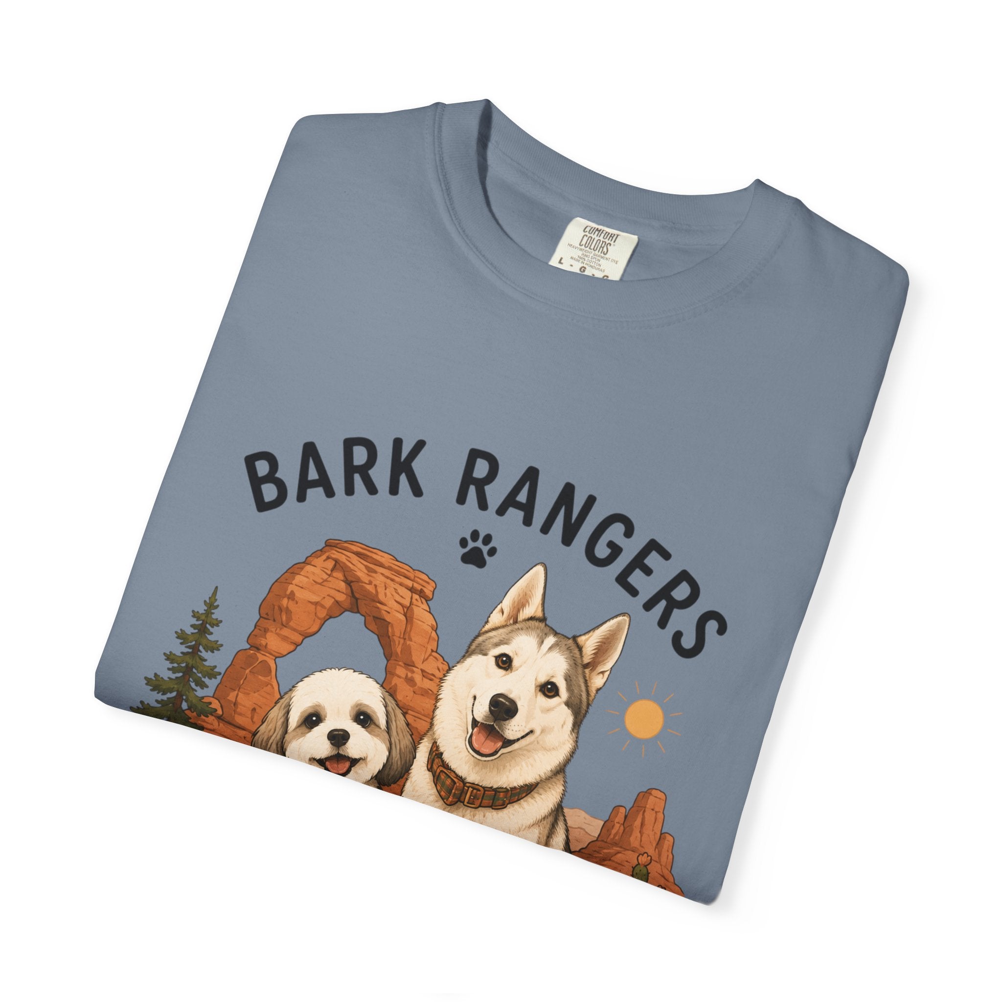 Chompy and Furriends ft. Boba: Bark Rangers T-Shirt — Cute Adventure Dog Graphic Tee