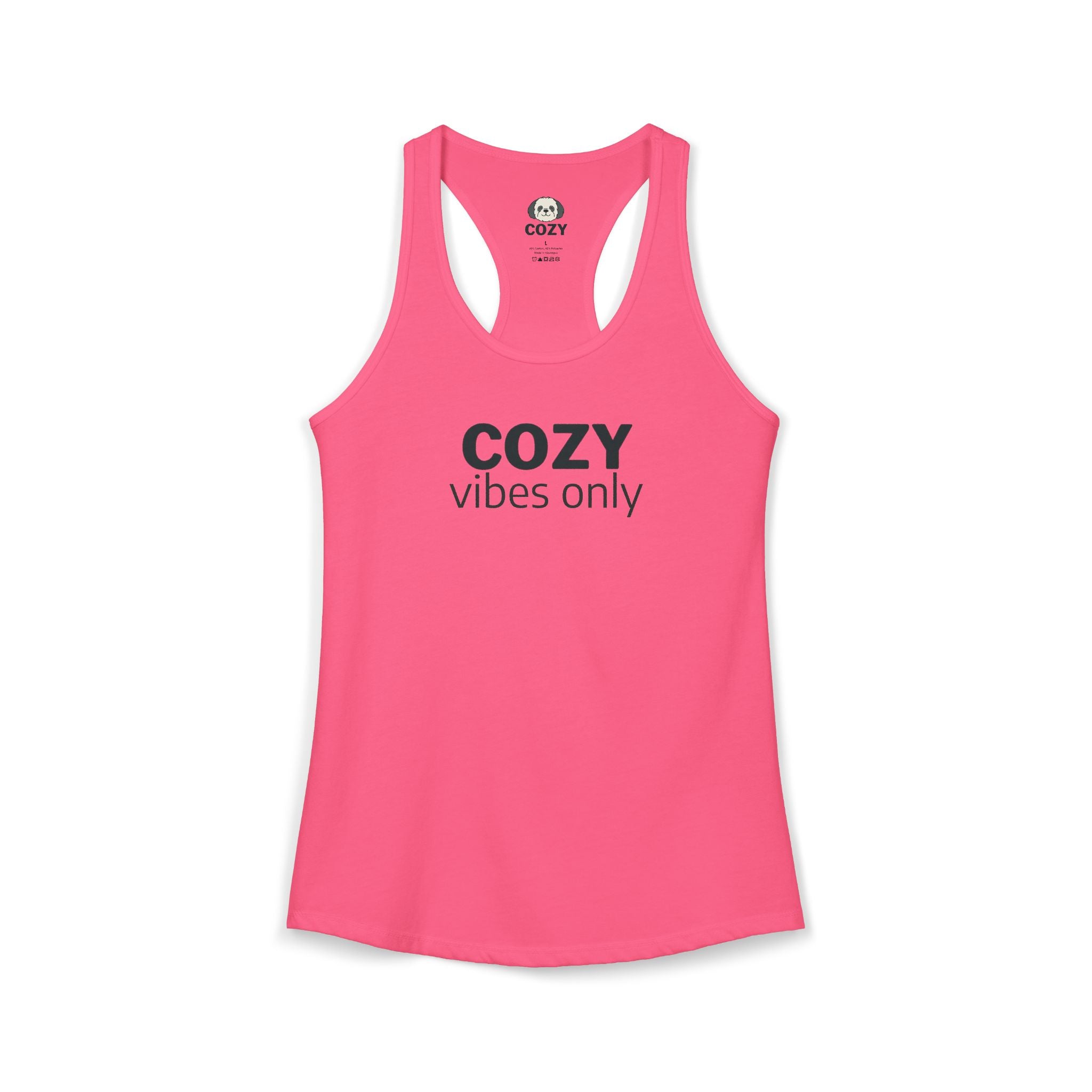 Cozy Vibes Only Racerback Tank — Women's Yoga Tank Top