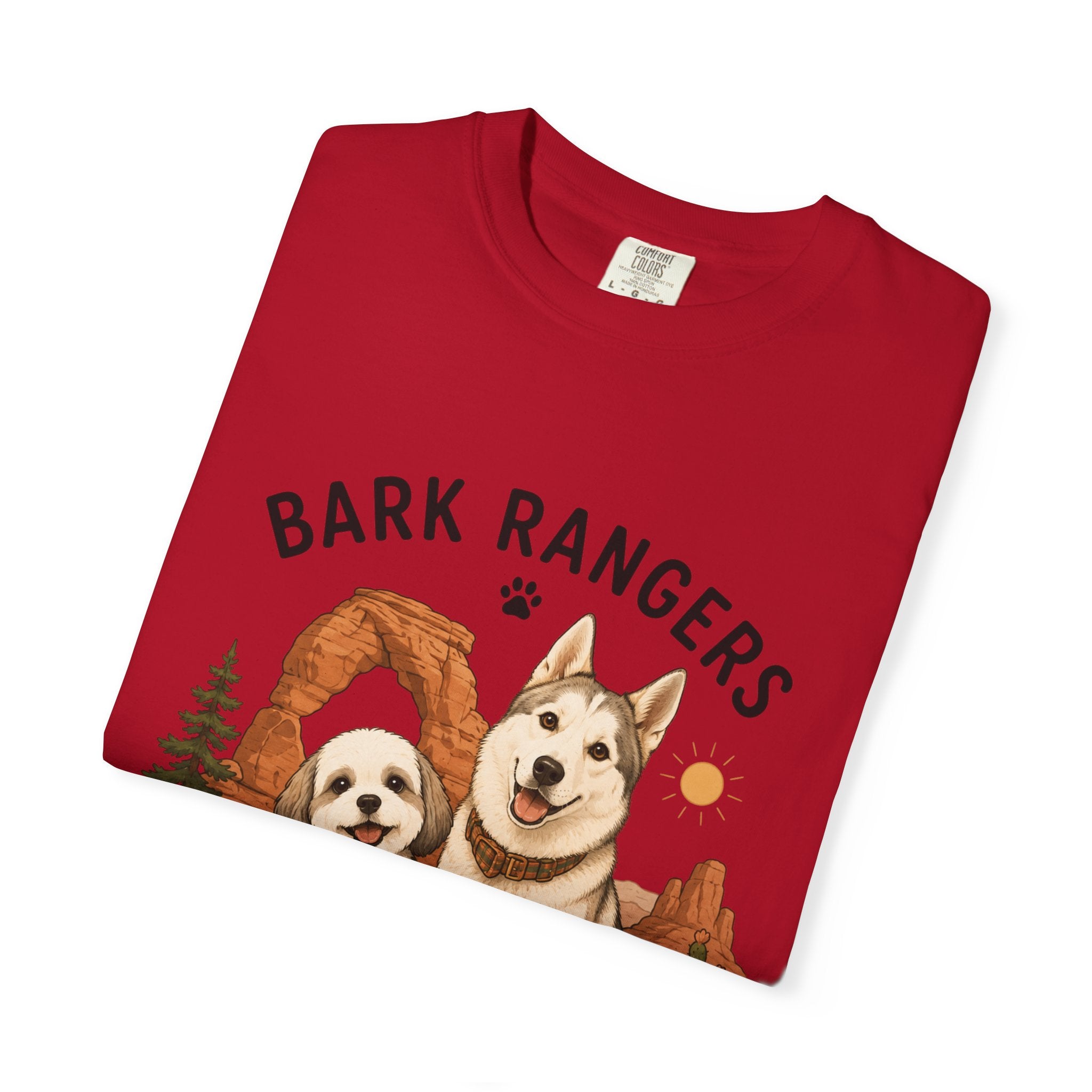 Chompy and Furriends ft. Boba: Bark Rangers T-Shirt — Cute Adventure Dog Graphic Tee