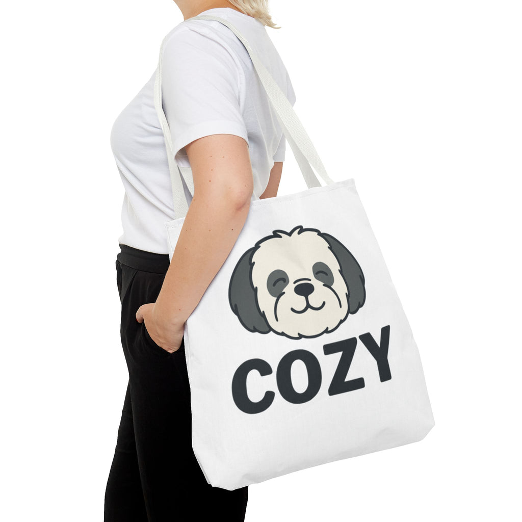 Cozy Shih Poo Tote Bag — Cute Shihpoo Dog Design