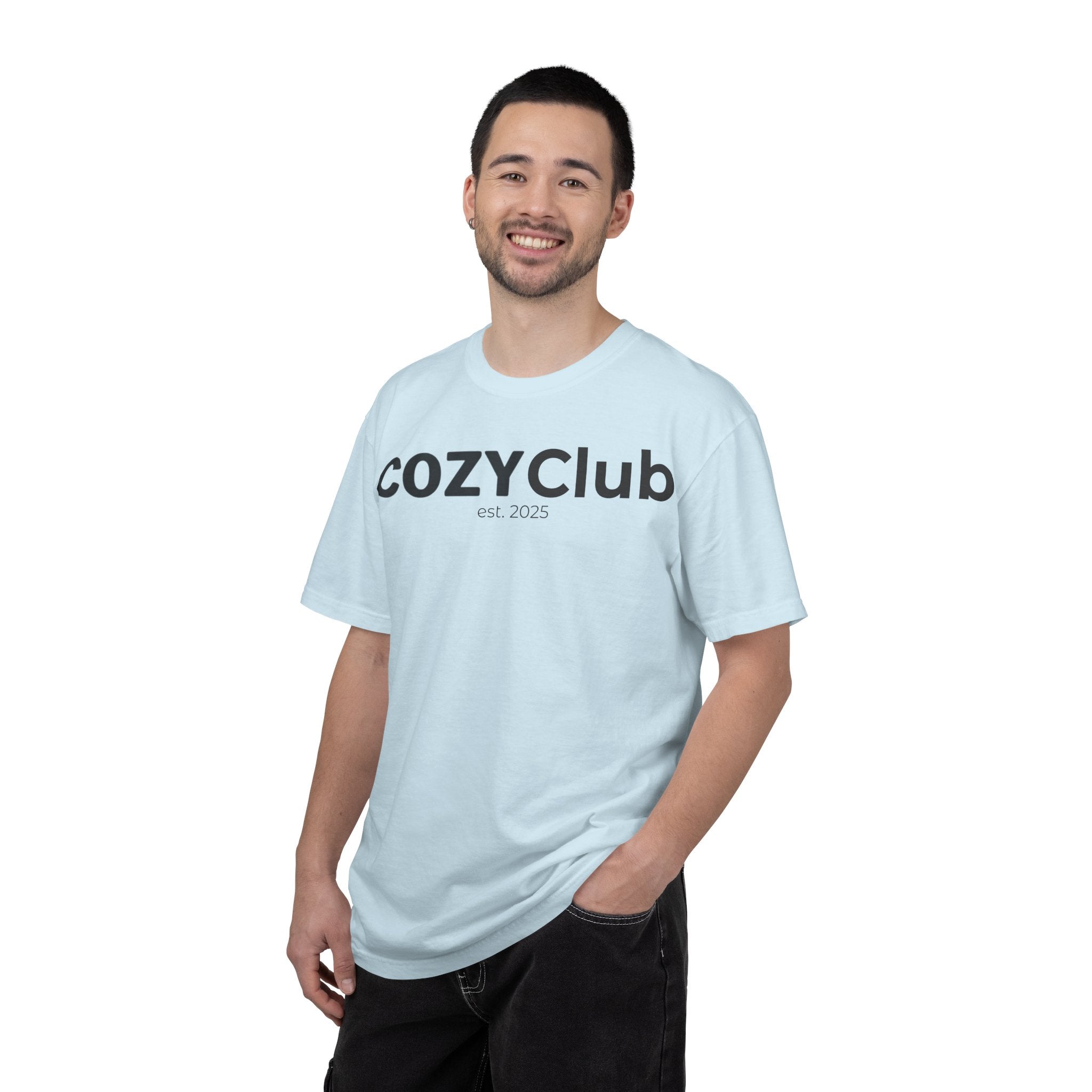 Cozy Club est. 2025 T-Shirt — Vintage Garment-Dyed Tee