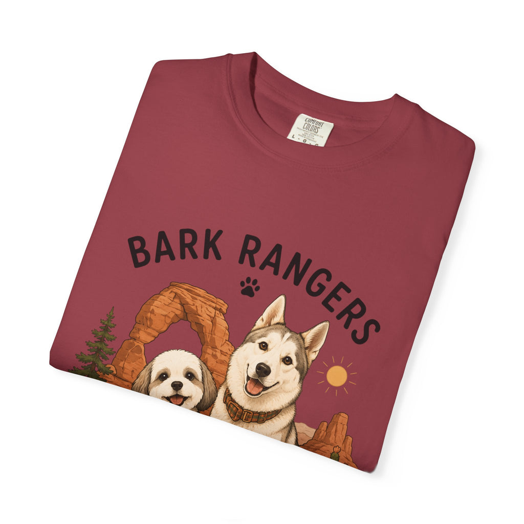 Chompy and Furriends ft. Boba: Bark Rangers T-Shirt — Cute Adventure Dog Graphic Tee