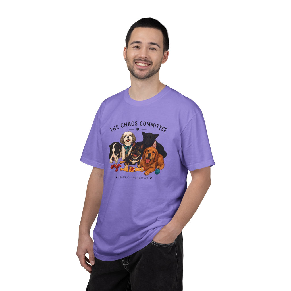 Chompy & Furriends ft. Fenlons: The Chaos Committee T-Shirt — Cute Pack of Dogs Graphic Tee