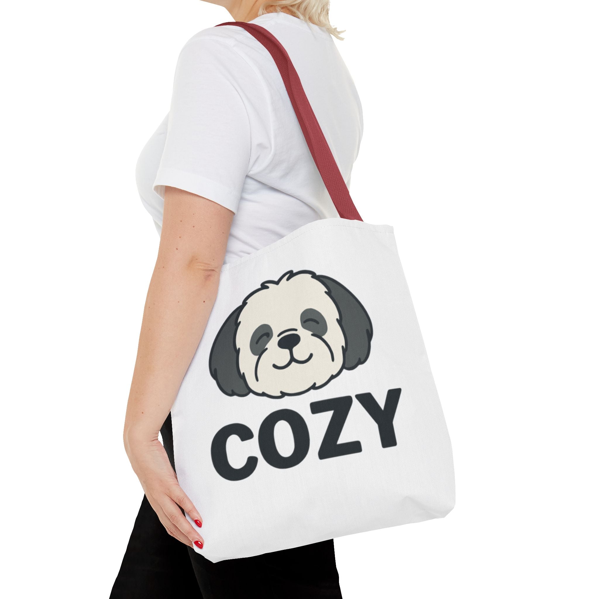 Cozy Shih Poo Tote Bag — Cute Shihpoo Dog Design