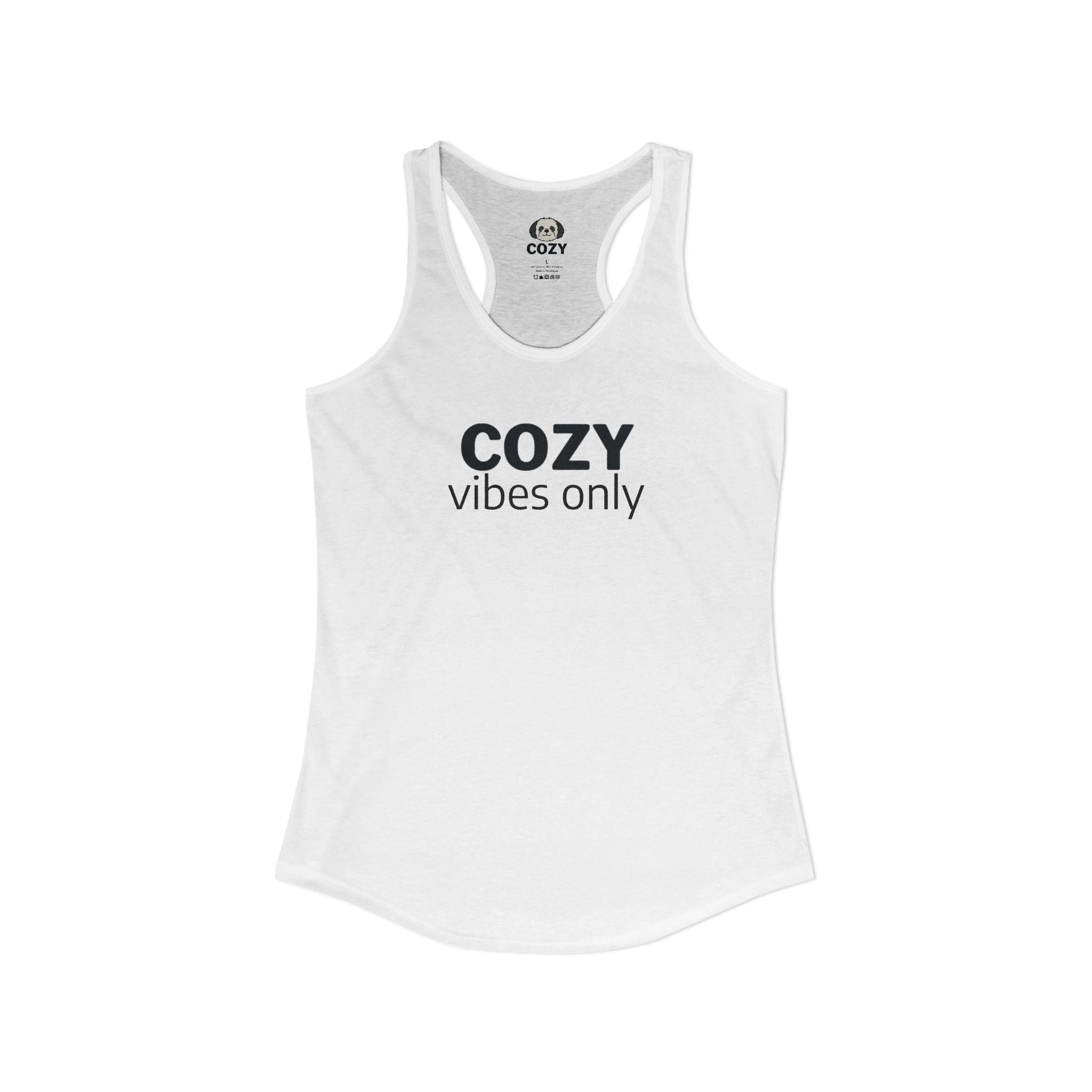 Cozy Vibes Only Racerback Tank — Women's Yoga Tank Top