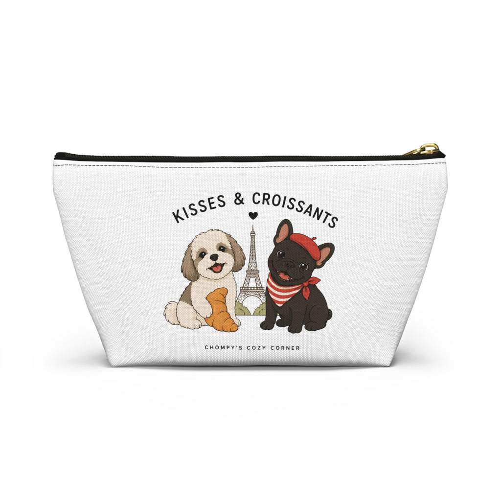 Kisses & Croissants Dog Accessory Pouch