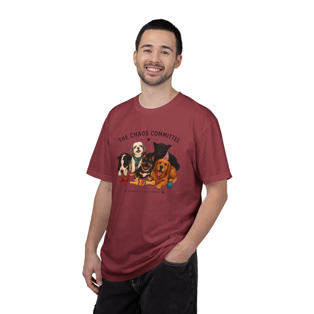 Chompy & Furriends ft. Fenlons: The Chaos Committee T-Shirt — Cute Pack of Dogs Graphic Tee