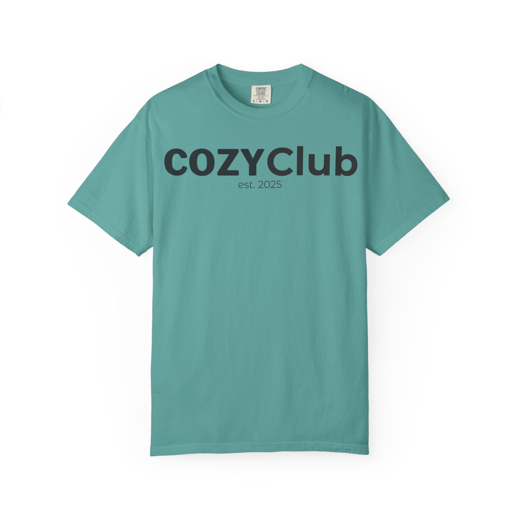 Cozy Club est. 2025 T-Shirt — Vintage Garment-Dyed Tee