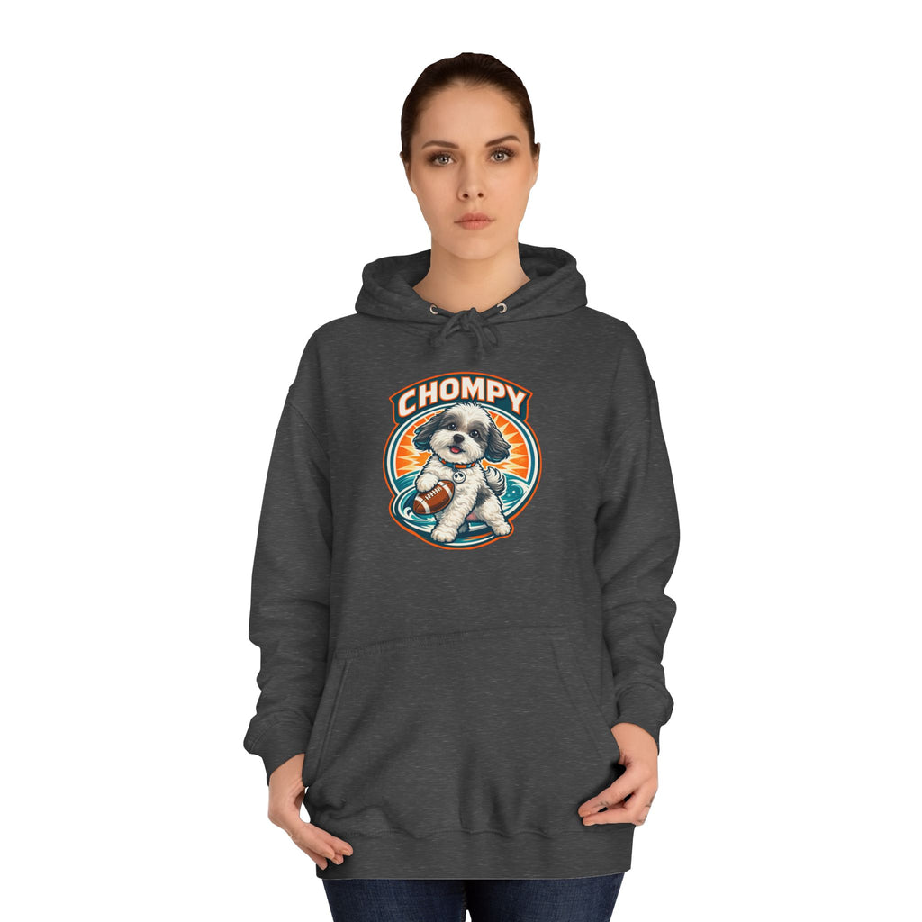 'Chompy' Football Cute Puppy Retro College Hoodie