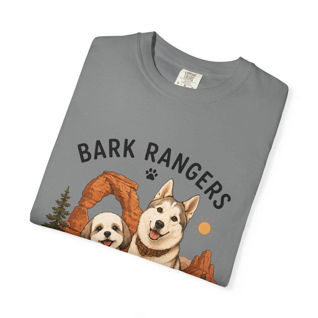 Chompy and Furriends ft. Boba: Bark Rangers T-Shirt — Cute Adventure Dog Graphic Tee