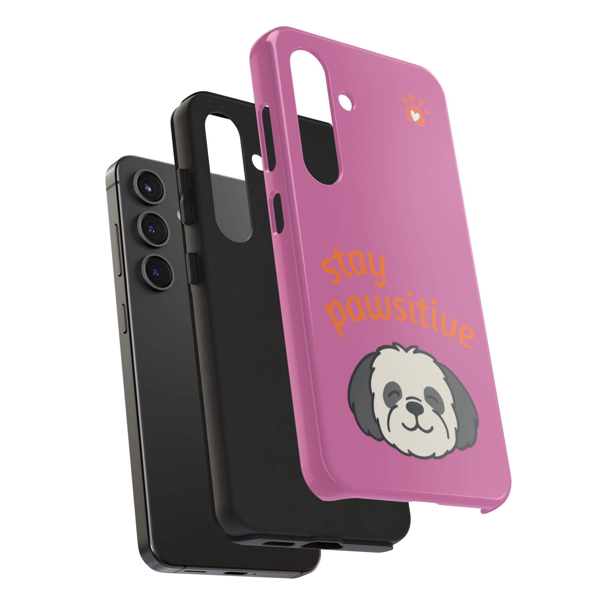 Chompy’s Stay Pawsitive Tough Phone Cases