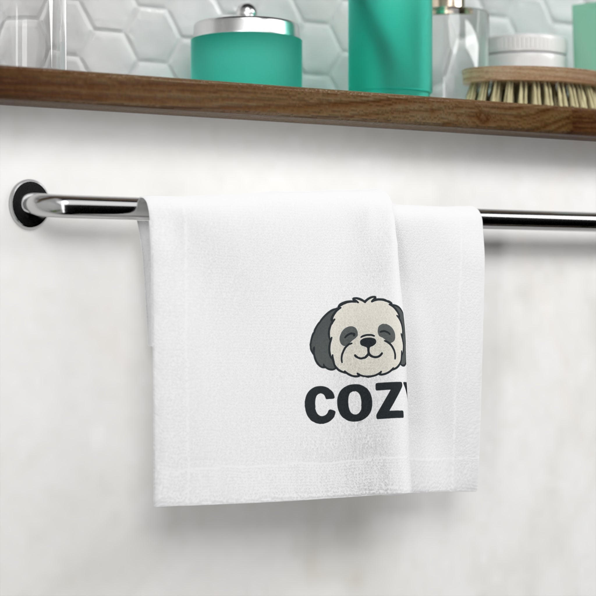 Cozy Shih-Poo Face Towel