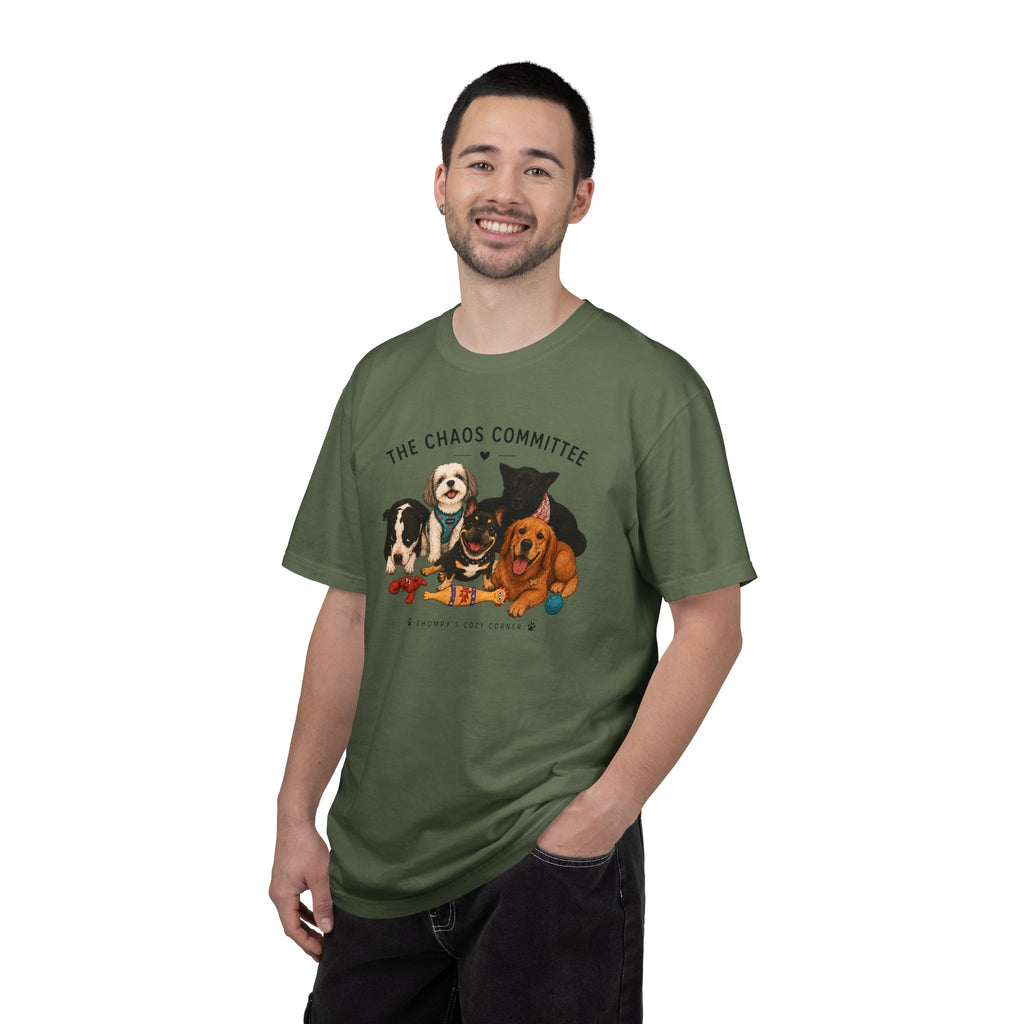 Chompy & Furriends ft. Fenlons: The Chaos Committee T-Shirt — Cute Pack of Dogs Graphic Tee