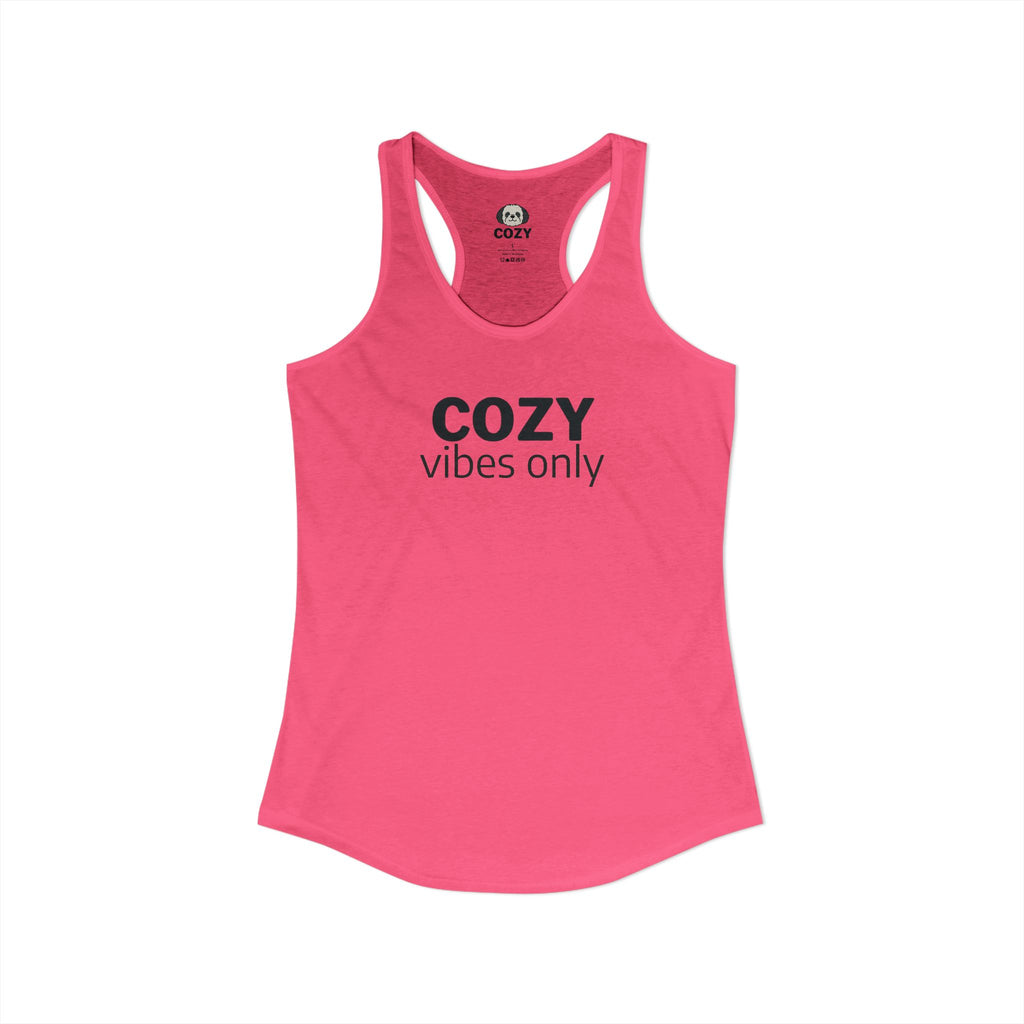 Cozy Vibes Only Racerback Tank — Women's Yoga Tank Top