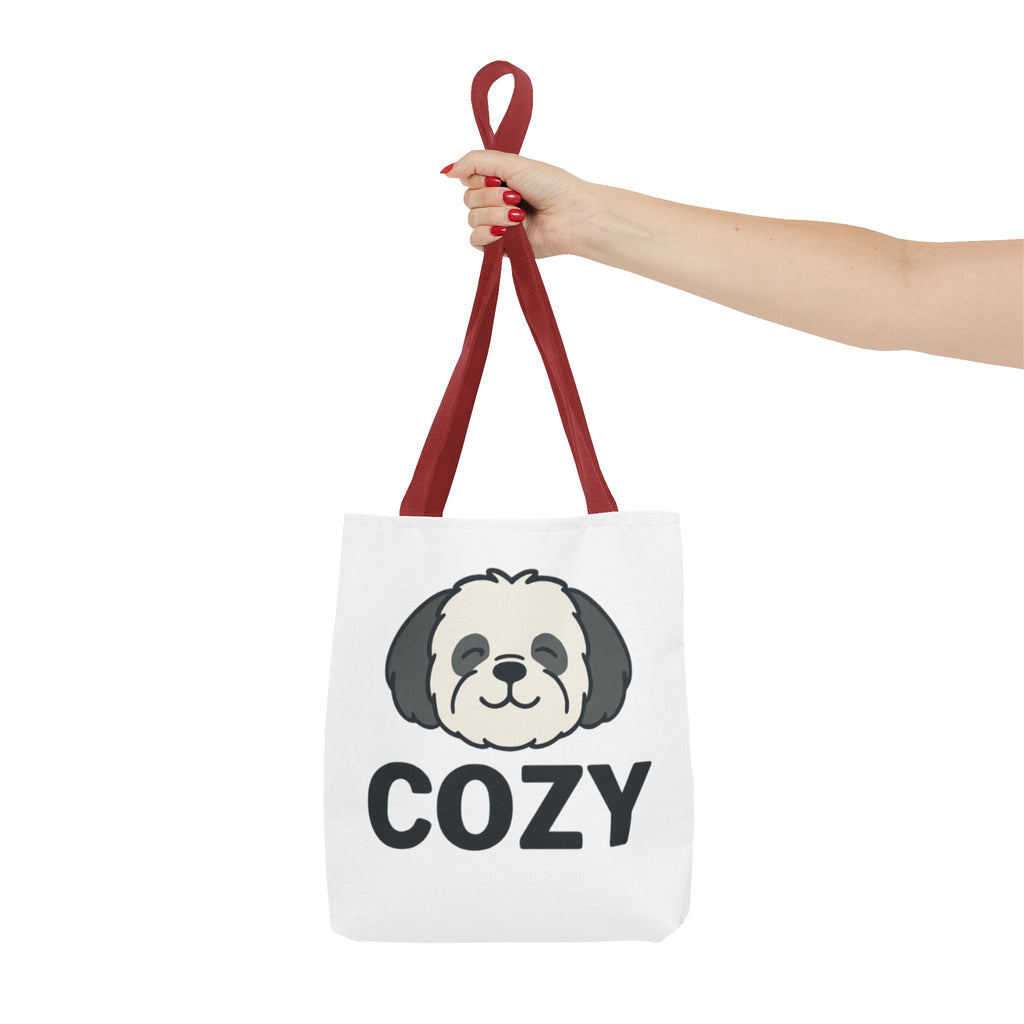 Cozy Shih Poo Tote Bag — Cute Shihpoo Dog Design