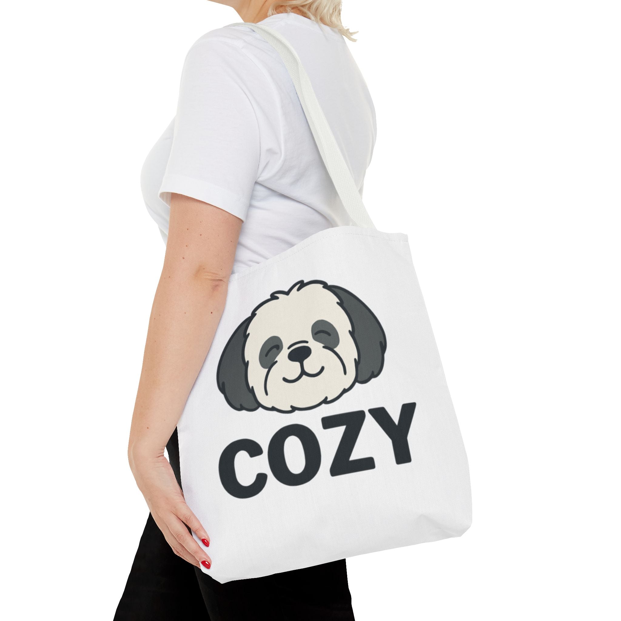 Cozy Shih Poo Tote Bag — Cute Shihpoo Dog Design