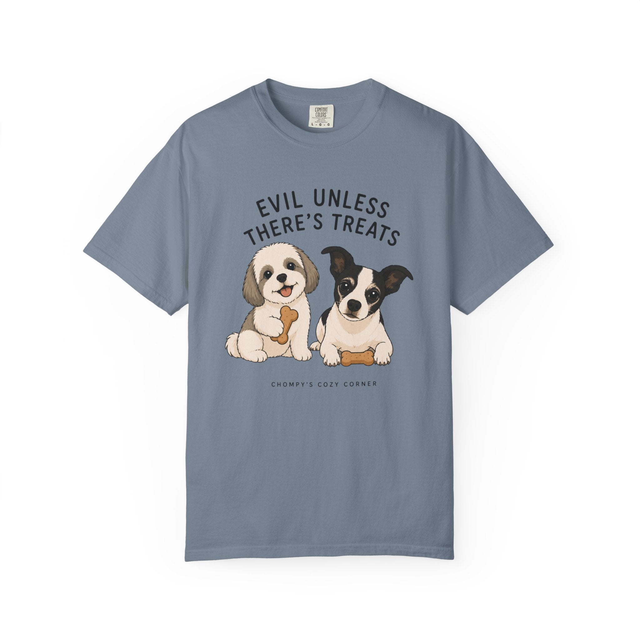 Chompy & Furriends ft. Wally: "Evil Unless There's Treats" Cute Puppy Graphic Tee