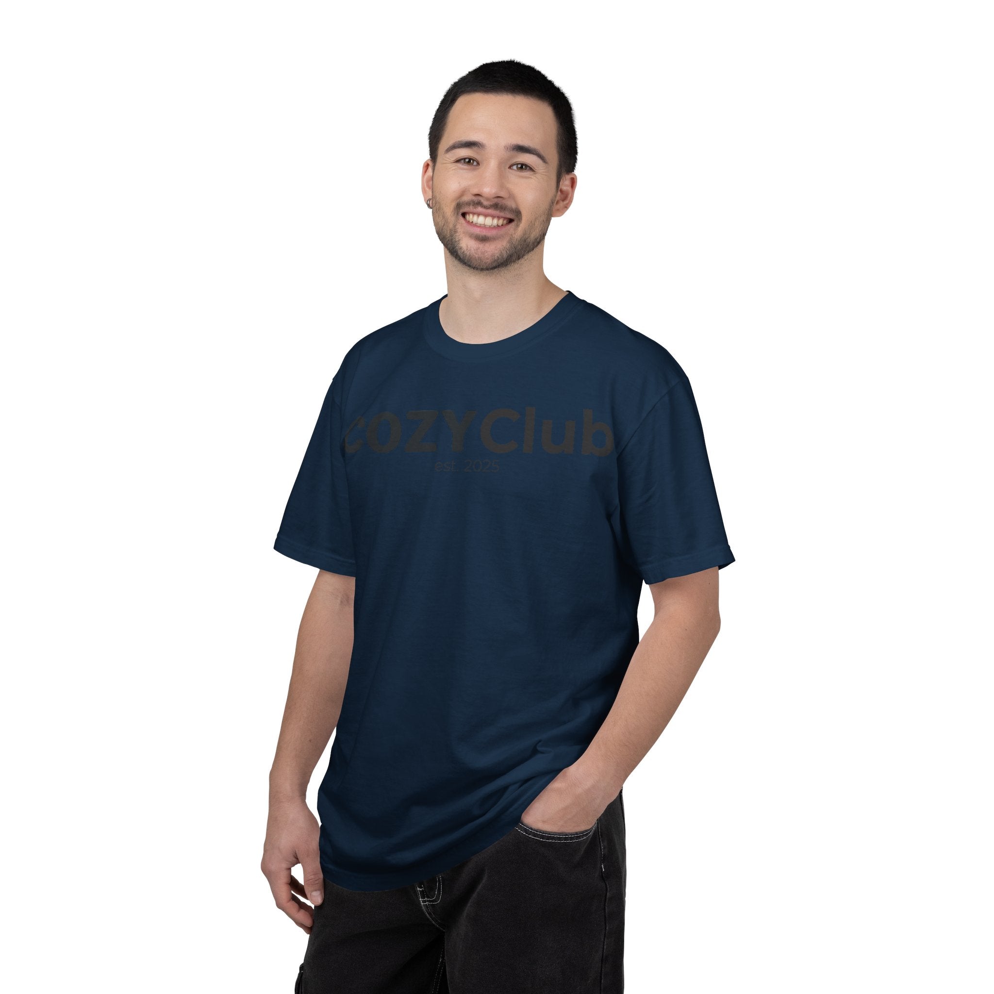 Cozy Club est. 2025 T-Shirt — Vintage Garment-Dyed Tee