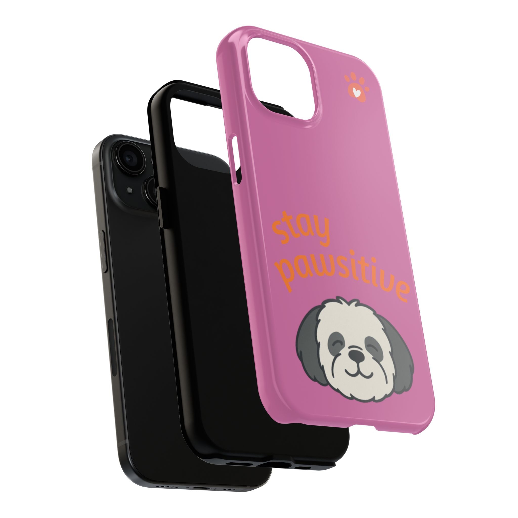 Chompy’s Stay Pawsitive Tough Phone Cases
