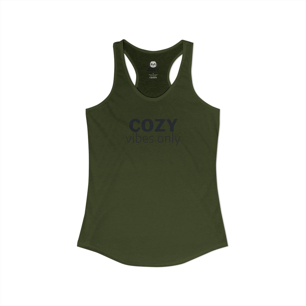 Cozy Vibes Only Racerback Tank — Women's Yoga Tank Top